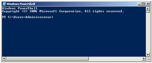 The Windows PowerShell Prompt