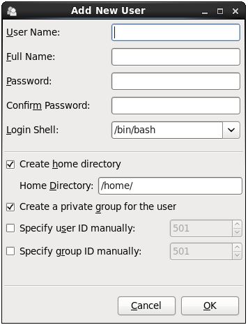 Adding a new user to an RHEL 6 system