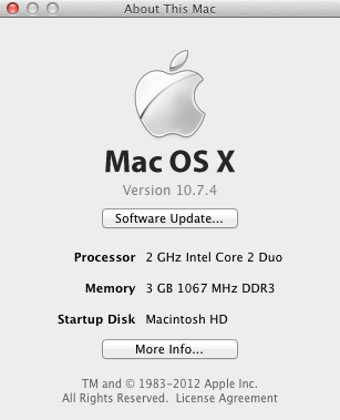The About This Mac dialog