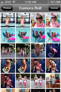 The iPhone iOS 6 Camera Roll view