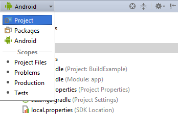 Android studio change project mode.png