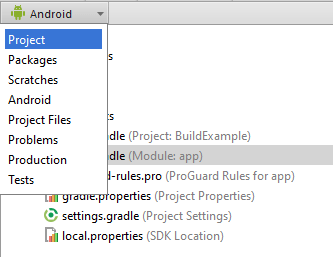 Android studio swtich to project mode 1.4.png