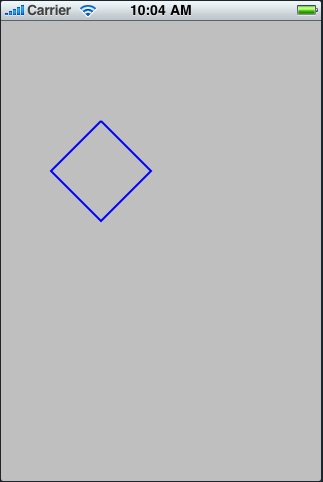 A path drawn using multiple straight lines