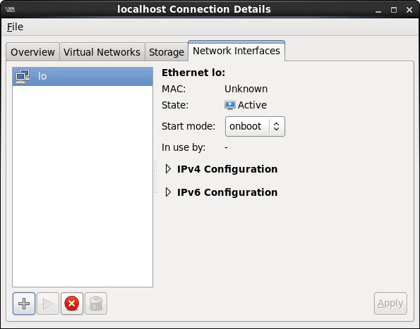 CentOS 6 KVM host connection details