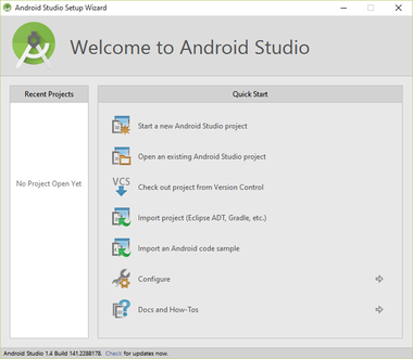 Setting up an Android Studio Development Environment - Android 6 -  Techotopia