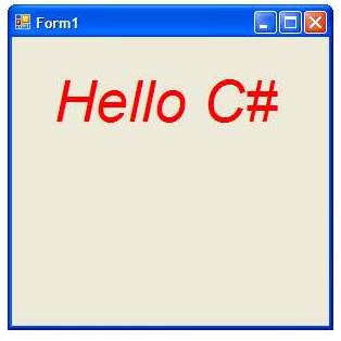 Drawing Text with C#