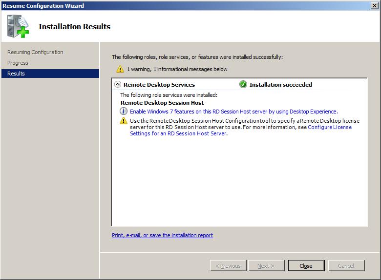 Windows Server 2008 Remote Desktop