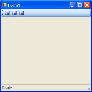 Visual Basic Application with Status Bar